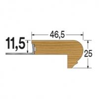 Nez de marche bois chêne 11.5mm - 2.4m - Gedimat - DINAC