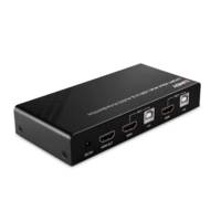 Switch KVM HDMI 4K60, USB 2.0 & Audio, 2 ports
