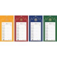 Calendrier mural mensuel 16 x 33 cm  12 Feuilles coloris aléatoire