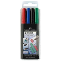 Marqueur CD/DVD MULTIMARK nonPermanent F, étui - Faber-Castell