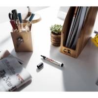 Marqueur Permanent Ecoline 22 Rechargeable Rouge Pointe Biseautée 1-5 mm