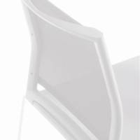 Chaise BEW assise plastique dossier filet