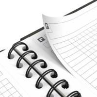 MEETINGBOOK  B5 160P 90g petits carreaux couverture polypro