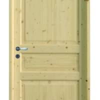 Bloc-porte sapin CELIA à recouvrement H.72x45mm - 204 x 73 cm - gauche poussant - Serrure à penne dormant demi - Gedimat - GIMM MENUISERIES