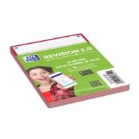 Paquet de 32 Fiches Bristol revision 2.0 Non Perforées 105x148 mm A6 Q5/5 rouge