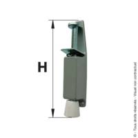 Fixe porte à pédale gris H180mm - Gedimat - AFBAT