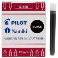 Etui de 12 Cartouches d'encre Namiki IC-100 pour Stylo Capless Noir