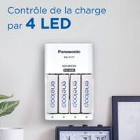 Eneloop Chargeur Smart Charger BQ-CC17 avec 4xAA 2000 mAh
