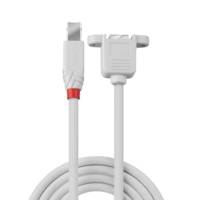 Rallonge USB 2.0 type B/B, gris clair, 0.5m