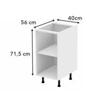 Caisson blanc angle bas 16mm - Gedimat - BCD
