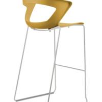 Tabouret KAOMA design pied traineau chromé - Mobilier - Collectivité