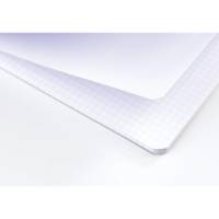 Carnet spiralé 9 x 14 cm 180 pages 90g petits carreaux 5x5. Couverture polypro