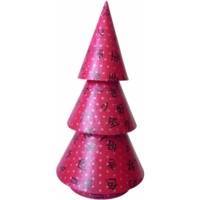 Sapin en papier brun mâché 30,5 cm