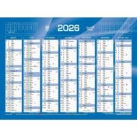 Calendrier de banque format 135 x 180 mm Bleu
