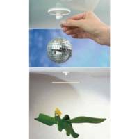 Powerstrips 1x crochet 2 strips large pour plafond force 500g Blanc