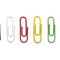 Boite de 100 Trombones 26 mm Gainés Plastique Couleur - DURABLE