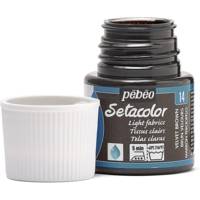 Flacon 45 ml Peinture Setacolor pour tissus clairs BRUN VELOU