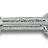Chaîne soudée maille longue acier zingué D4,5mm charge de travail 125kg - Gedimat - CHAPUIS