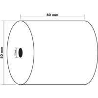 Bobine pour tickets de caisse 80x72mm - 76m - 1 pli thermique 48g/m2 - EXACOMPTA