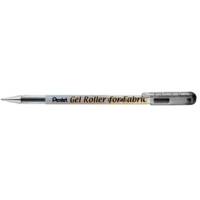 Stylo roller encre gel BN15 0,8 mm Spécial Textile Noir - Pentel