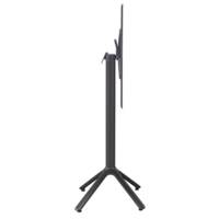 Mange-debout rabattable 60x60cm gris anthracite - terrasse - RestooTab