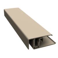 Profilé de bordure clipsable alu laqué Woodland Oak - Gedimat - DURASID