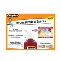 Lot de 6x100ml vaporisateur d'Encre à Dessiner, Orange, Turquoise, Carmin, Violet, Rose tyrien, Vert Printemps - CLÉOPÂTRE