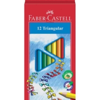 Etui de 12 Crayons de Couleur Triangulaires Assorti - Faber-Castell