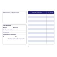 Carnet de Bord pour Véhicules de Service 64 Pages 150 x 215 mm Orange