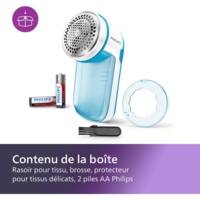 Rasoir Anti-Bouloche/Anti-Peluche GC026/00 Bleu Blanc