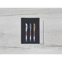 Roller à encre gel 2185 jeu de 3 métallisés-blanc 0,7 mm