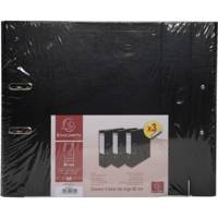 Jeu de 3 classeurs à levier Premium, A4, 80 mm, noir