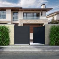 Portail battant MARGOT alu gris anthracite - Gedimat - GARDEN GATE