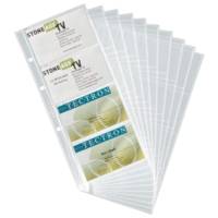 Lot de 10 Pochettes pour 8 cartes de visite VISIFIX - DURABLE
