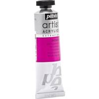 Tube 37 ml Peinture Artist Acrylics Extra fine ROSE QUINACRI - PÉBÉO