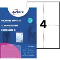 Boîte de 50 pochettes badges format A6 avec inserts