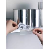 Paquet 50 Porte-Etiquettes SCANFIX 30mm x 200mm Adhésifs Transparent