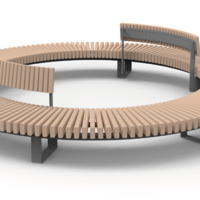 Banquette d'extérieur 8 places Enfant Combinaison 360° AFFINITÉ