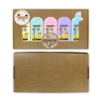 Coffret de 5 flacons de Gouache Néfertari Pastel en 100ml - CLÉOPÂTRE
