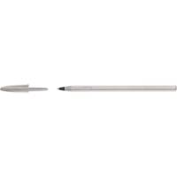 Stylo bille CRISTAL SHINE Pointe Moyenne 1 mm Noir Corps Argent - BIC