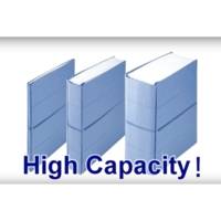 Classeur gain de place Zero Max A4 extensible jusqu'à 10 cm Bleu