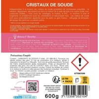 Boîte 600 g Cristaux de soude - Dégraisse, décape, débouche - Formule concentrée