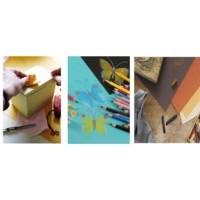 Pochette de 12 feuilles de papier dessin Mi-Teintes 320 x 240 mm 160g couleurs vives