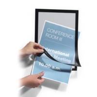 Lot de 2 Cadres d'affichage mural Duraframe A4 - adhésif et repositionnable - Argent - DURABLE