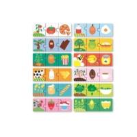 Boite de 12 puzzles de 3 pièces l'origine des aliments