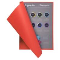 Paquet de 100 chemises FLASH 220 100% recyclé 24x32cm Rouge