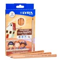 Etui de 12 crayons de couleur Skin Tones Géants couleurs de peaux