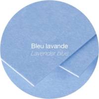 Paquet de 25 Cartes Simples 210g 82x128 bleu lavande - CLAIREFONTAINE