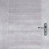 Bloc-porte isolant matricé ARCTIQUE prépeint à recouvrement huisserie Créaconfort 73x55mm droit poussant - 204x83cm - Gedimat - KEYOR