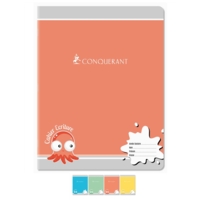 Cahier d'Ecriture 17x22cm 32P 70g Double ligne 2/8 Agrafées coloris aléatoires